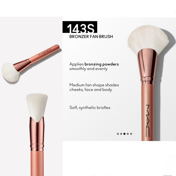 M•A•C SKINFINISH MATTE BRONZER collection set W/ BRUSH - Picture 11 of 16